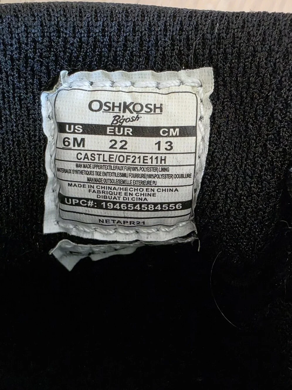 Oshkosh B'Gosh Hightop Shoes